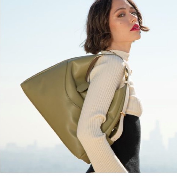 oleada Handbags - NEW OLEADA REVERIE HOBO OLIVE/RE-scrap Leather